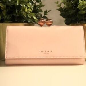 Ted Baker Blush Pink Wallet with Heart Clasp
